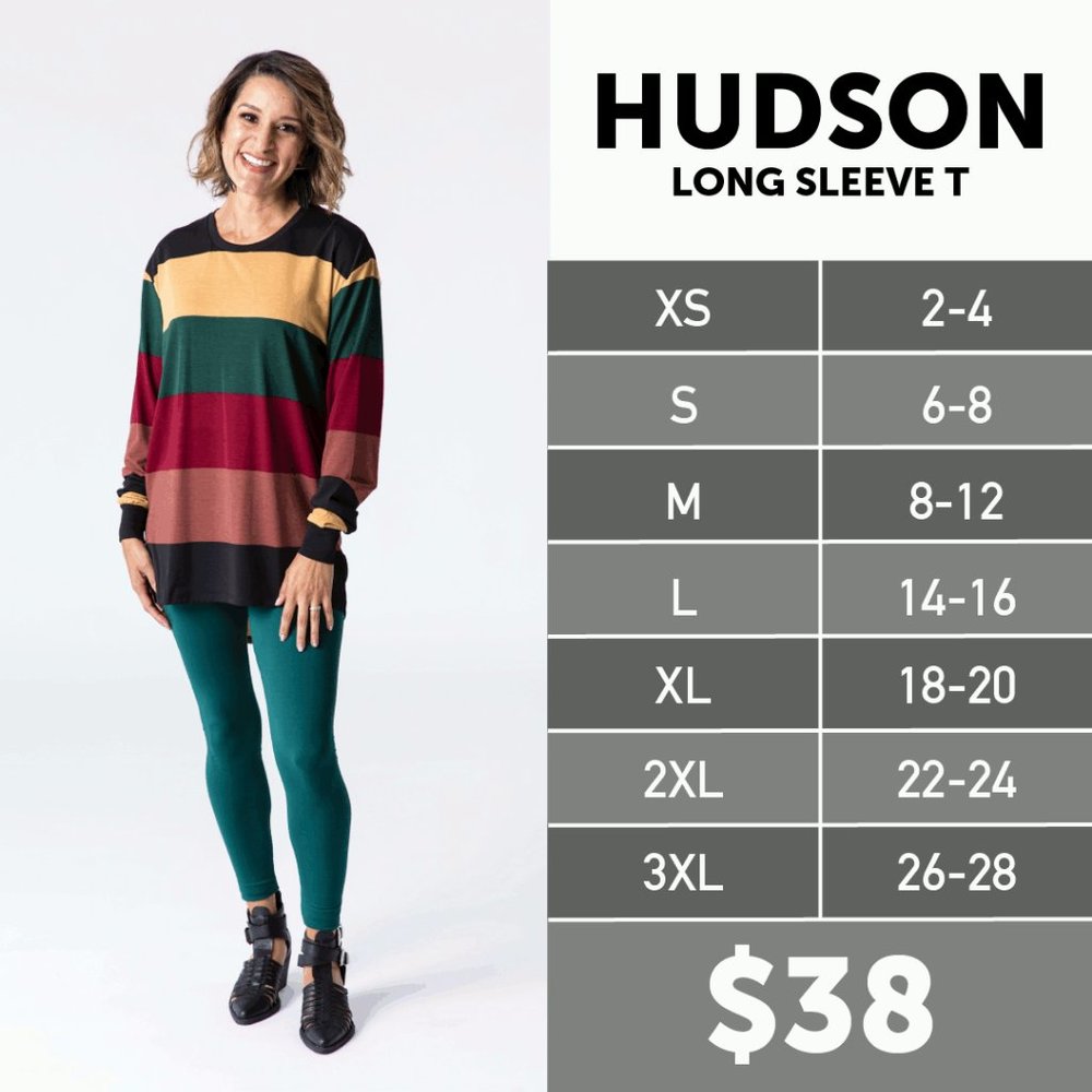 LuLaRoe Hudson Long Sleeve Womens Top Size M NWT - Picture 8 of 8